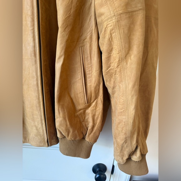 Pelle Pell Sz 62 100% leather jacket in camel color - Picture 4 of 11